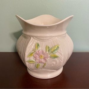 ☘️VTG Belleek Cache Pot Wild Irish Rose